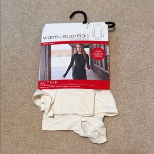 Cuddl Duds Active Long Sleeve Crew- ivory